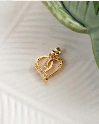 Pingente De Coração Cravejado Cristal