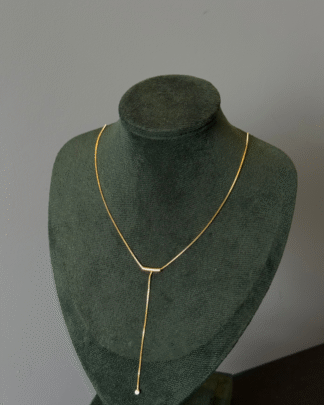 Colar Gravata Micro Zircônia