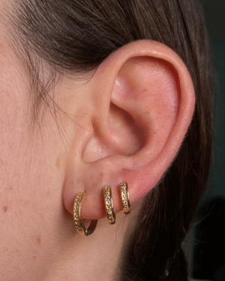 Brinco Trio Argola Micro Zircônia