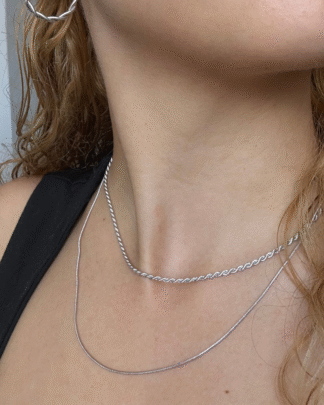 Mix Cordão Baiano + Choker Malha Roliça