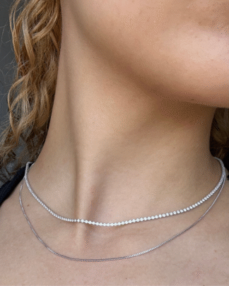 Mix Choker Riviera Zircônia + Colar Veneziana